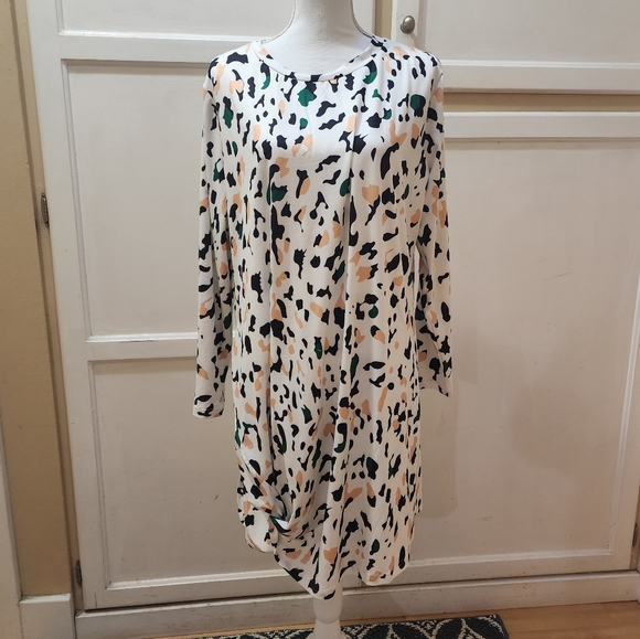 SHEIN's Emery Rose Women's Print Twist Hem Dress NWOT - Picture 4 of 12